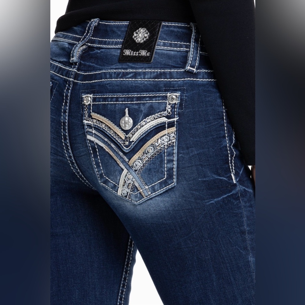 Miss Me Crissy Winter Straight Jeans Sz 25